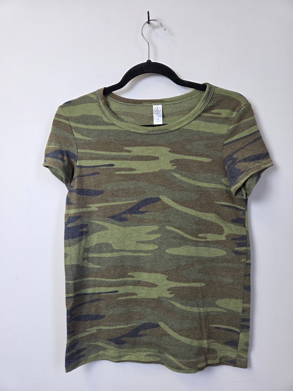Alternative Apparel Camo Tee in Olive Green